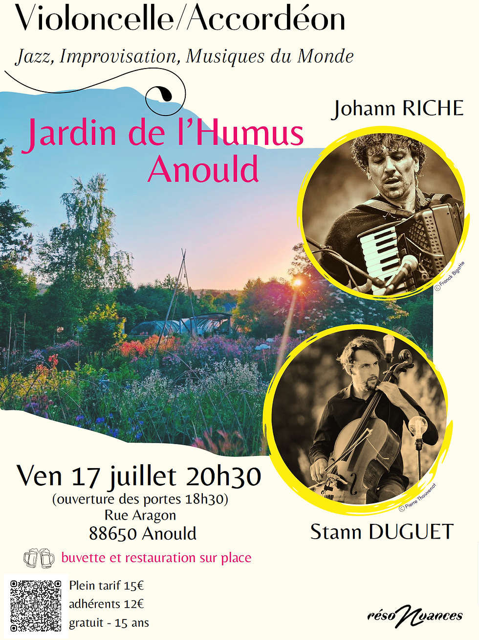 Concert Stann Duguet & Johann Riche