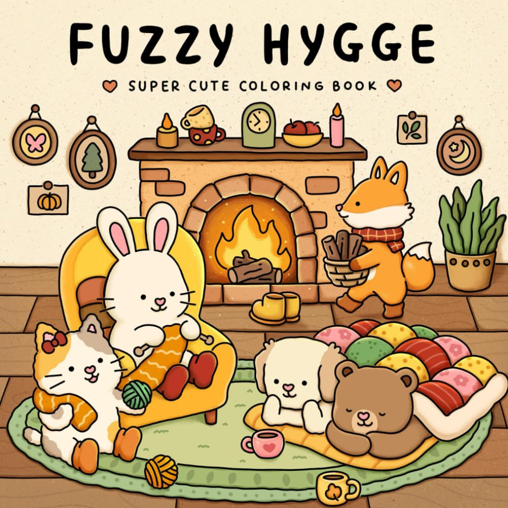 Fuzzy Hygge Cute and Cozy Coloring, Vivi Tinta
