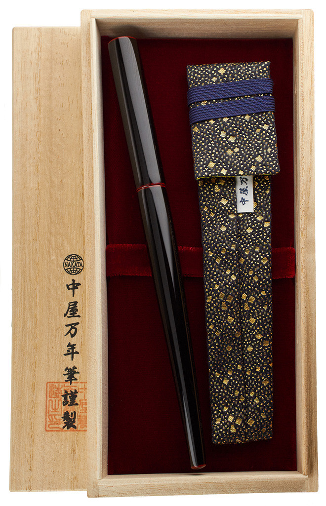 Nakaya Desk Pen Kuro-tamenuri