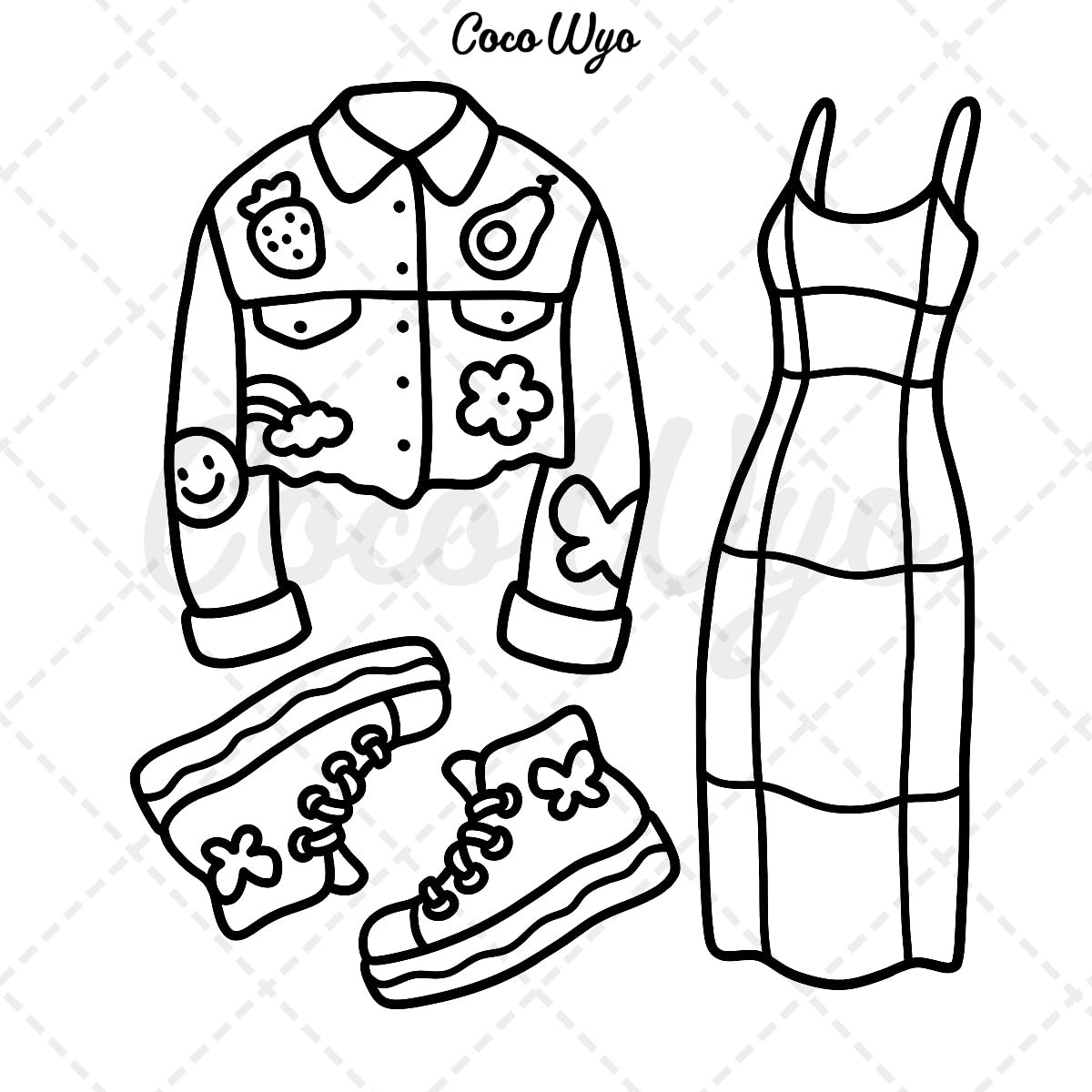 Fashion Forward: A Trendy Coloring Book, Coco Wyo - Imagem 4