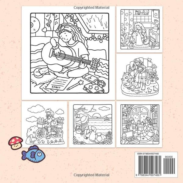 Girl Moments Coloring Book, Coco Wyo - Imagem 2