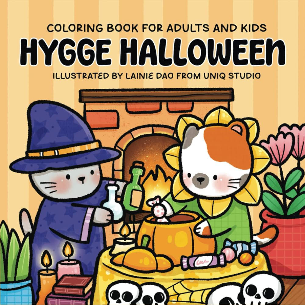 Hygge Halloween Coloring Book, Lainie Dao