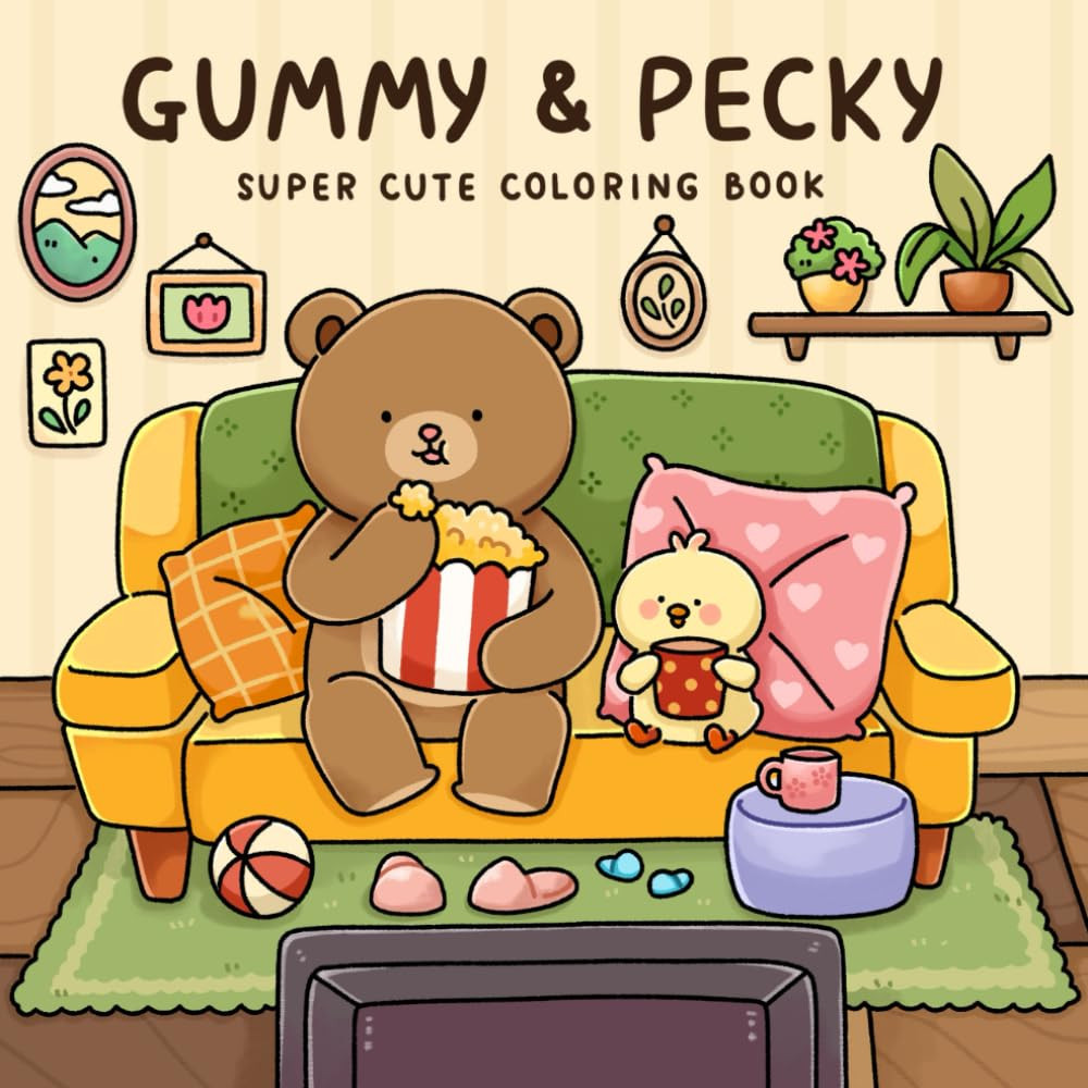 Gummy & Pecky Coloring Book, Vivi Tinta