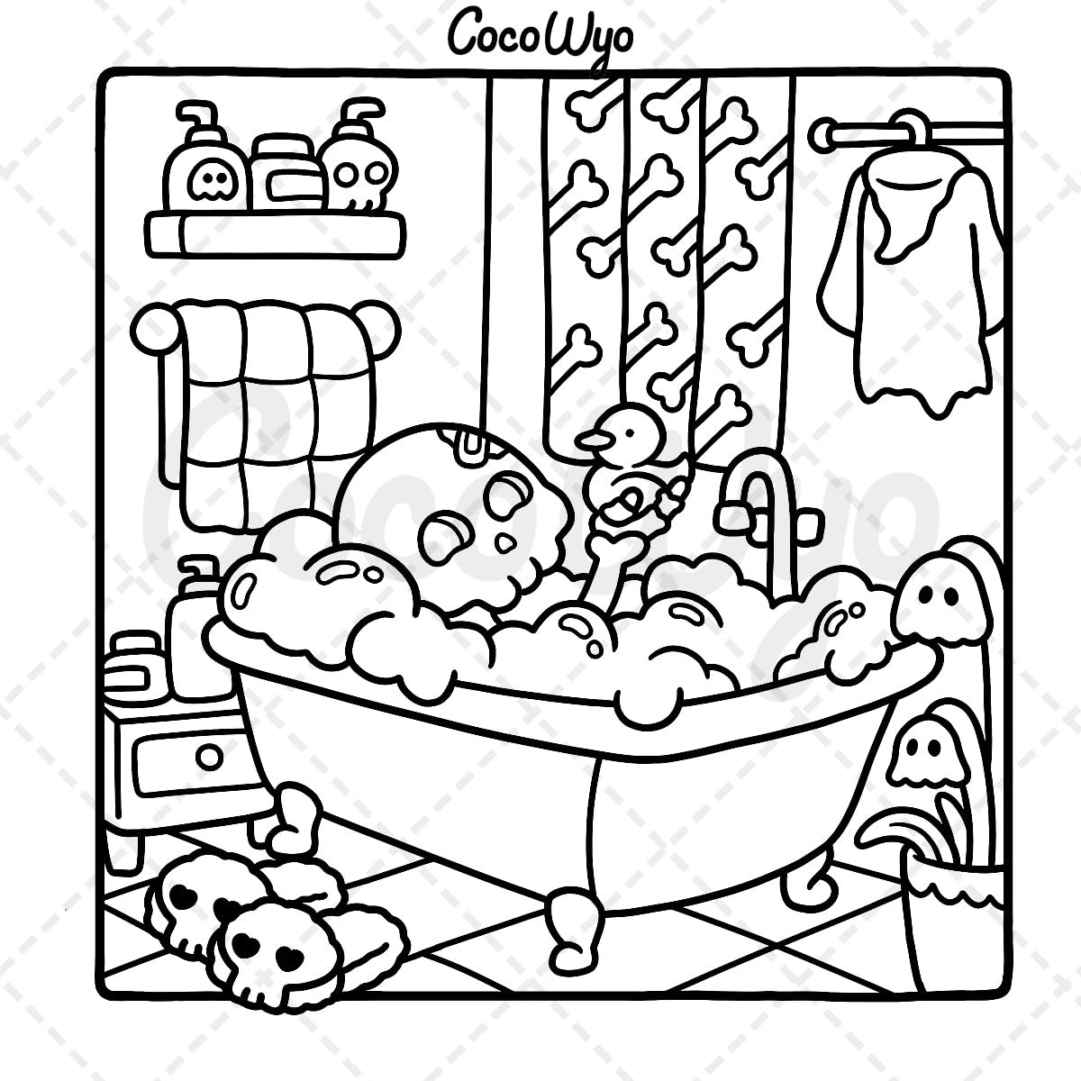 Spooky Cutie: Coloring Book, Coco Wyo - Imagem 3