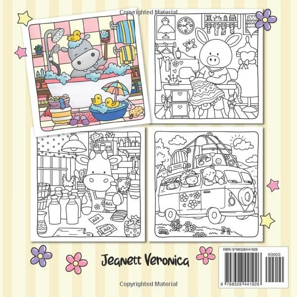 Cozy Moments Coloring Book, Jeanett Veronica - Imagem 2