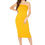 Thumbnail: Women's Tube Top Bodycon Midi Dress