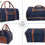 Thumbnail: Canvas Genuine Leather Large Duffel Bag Overnight Weekender Bag