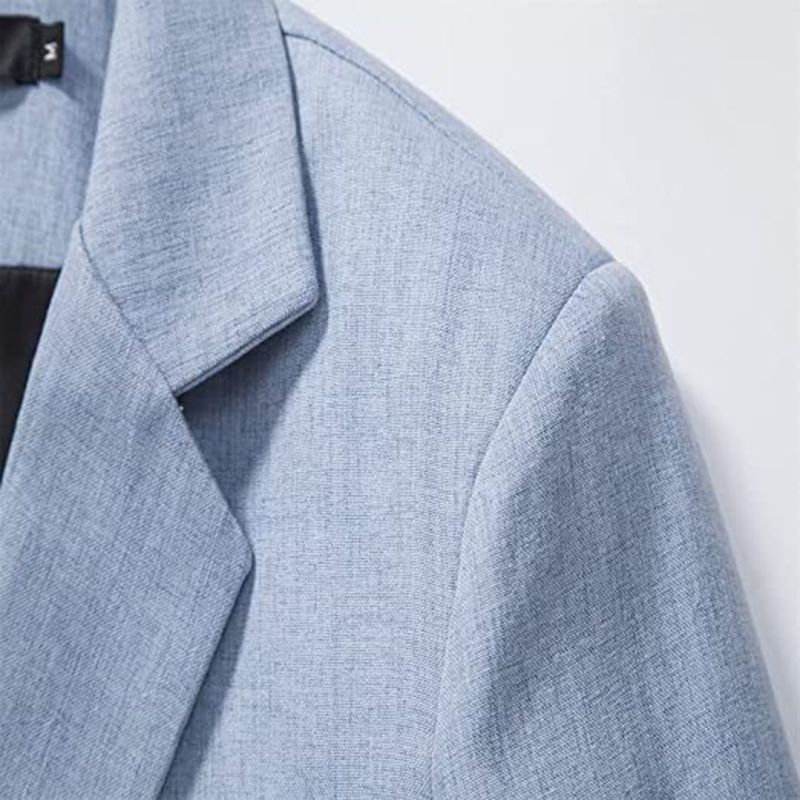 Thumbnail: Mens Casual Blazers 1 Button Slim Fit Suit Jackets Lightweight Sport Coats