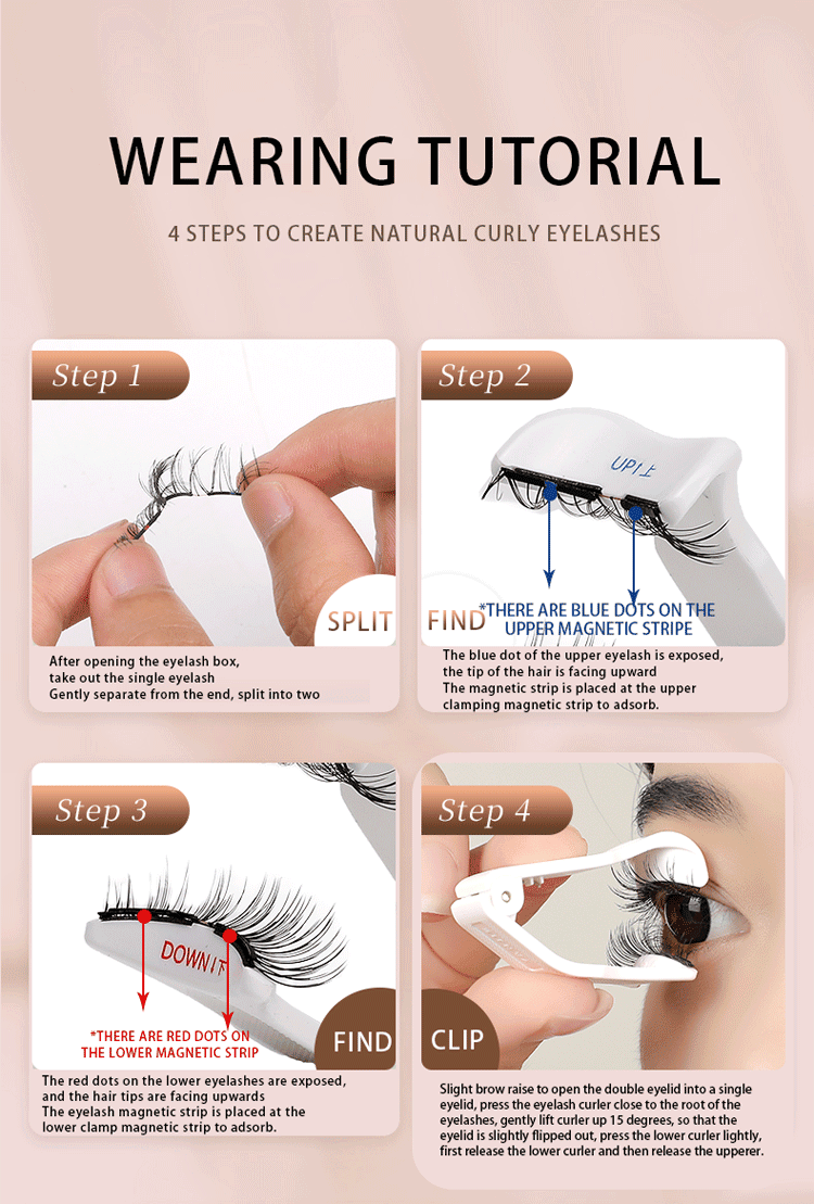 Thumbnail: No Glue Soft Magnetic Clip On Eyelashes, Valkyrie Alternating 