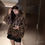 Thumbnail: Winter Leopard Print Jacket Women's Stand collar Warm Parkas Outwear