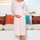 Thumbnail: Shopymommy 55103 Elegance Lace Sleeves Maternity & Nursing Nightgown