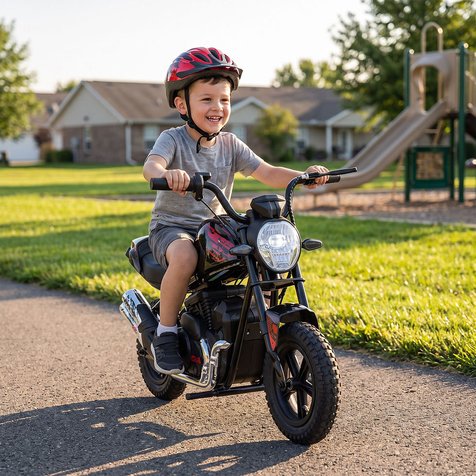Thumbnail: 24V Kids Electric Motorcycle with 180W Motor, 12" Rubber Tires, Up to 11MPH