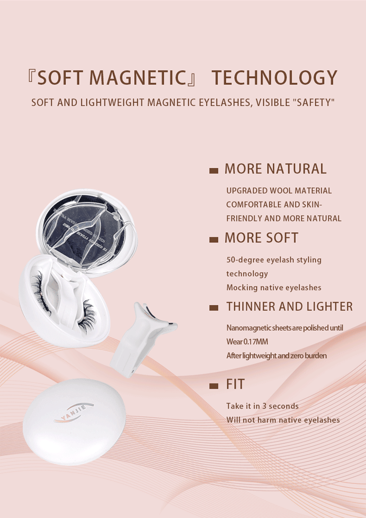Thumbnail: No Glue Soft Magnetic Clip On Eyelashes, Fluffy Mist Ultra Thin 