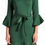 Thumbnail: Tayte Dress - V-neck 3/4 sleeve dress with ruffle accents and self