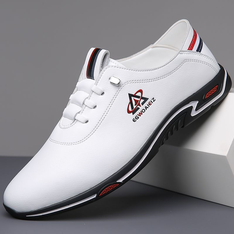 Thumbnail: Men's casual shoes new breathable deodorant white