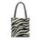 Thumbnail: Double Sided Zebra Print Beach Shopper Tote Bag Medium