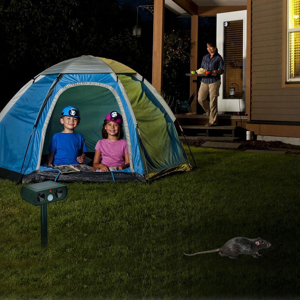 Thumbnail: Ultrasonic Animal Repeller Solar Powered Motielling 