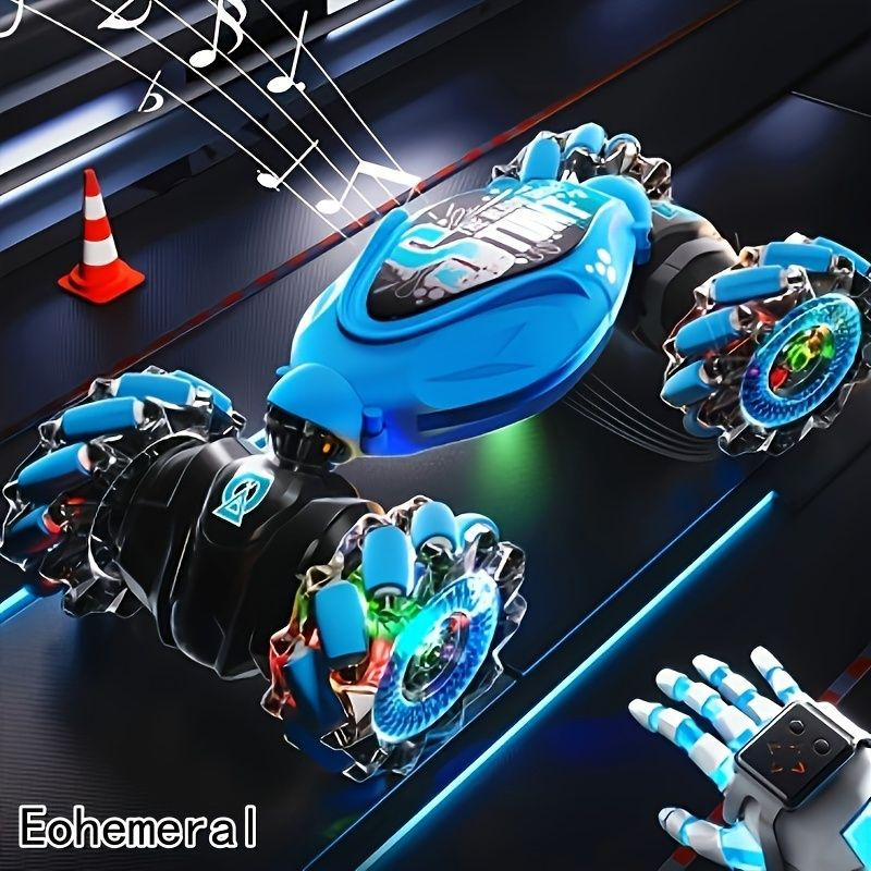 Thumbnail: Remote control toy car, stunt twiery. The remote control 