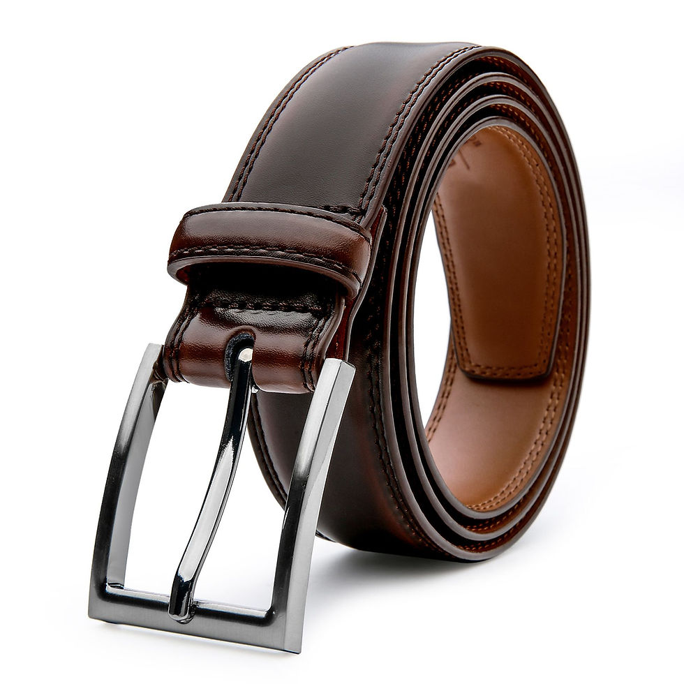 Thumbnail: Men's Genuine Leather Dress Belt Fashion 