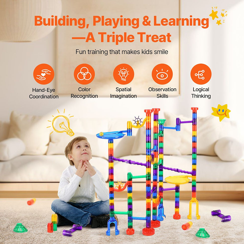 Thumbnail: Marble Run Set, 145 Piece Marble Maze BEducational Learning Race Track STEM 