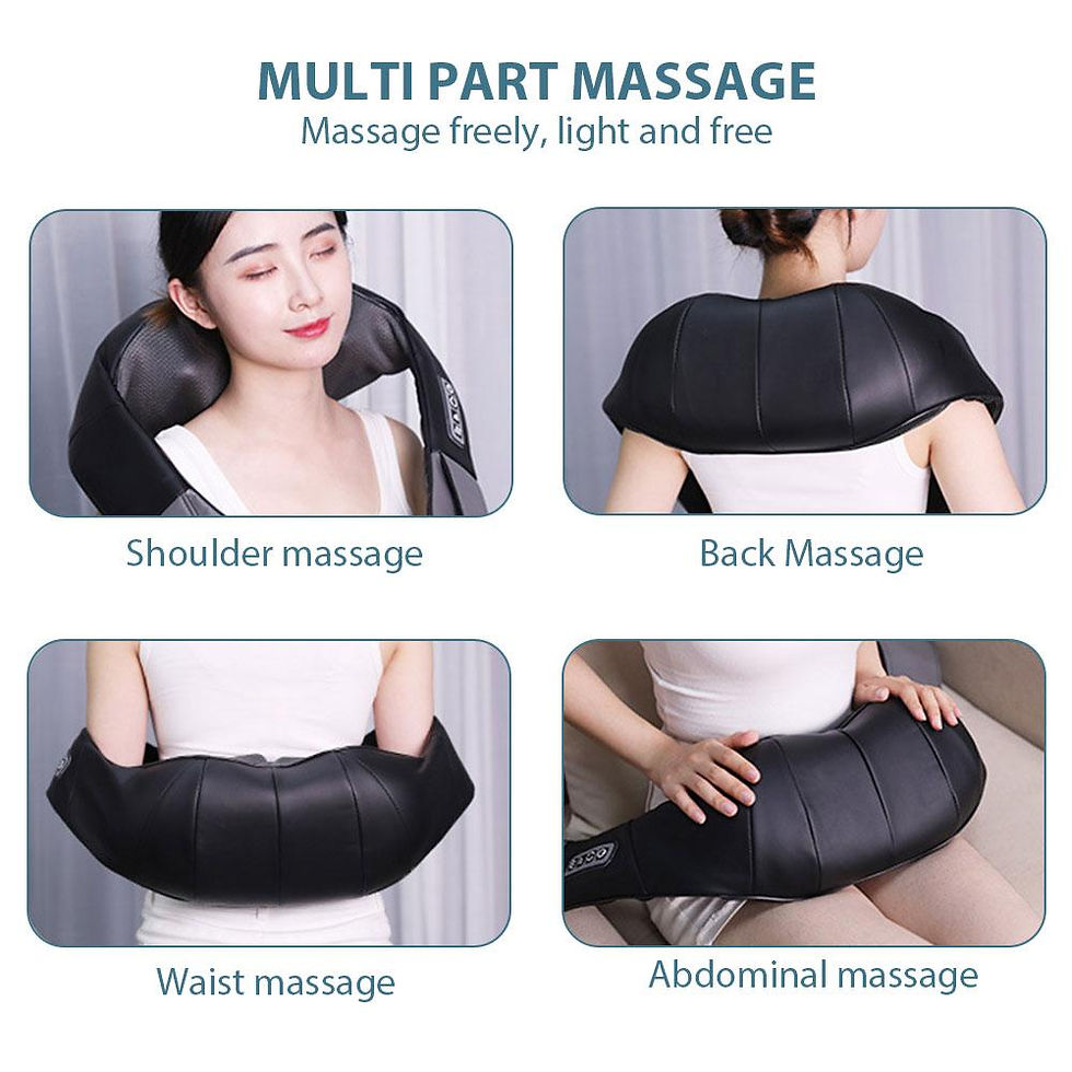Thumbnail: Multifunctional Electric Shiatsu Neck Back Massager with Soothing Heat