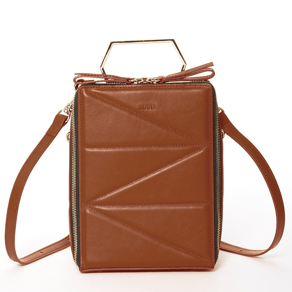 Thumbnail: Heidi Brown Leather Backpack Purse