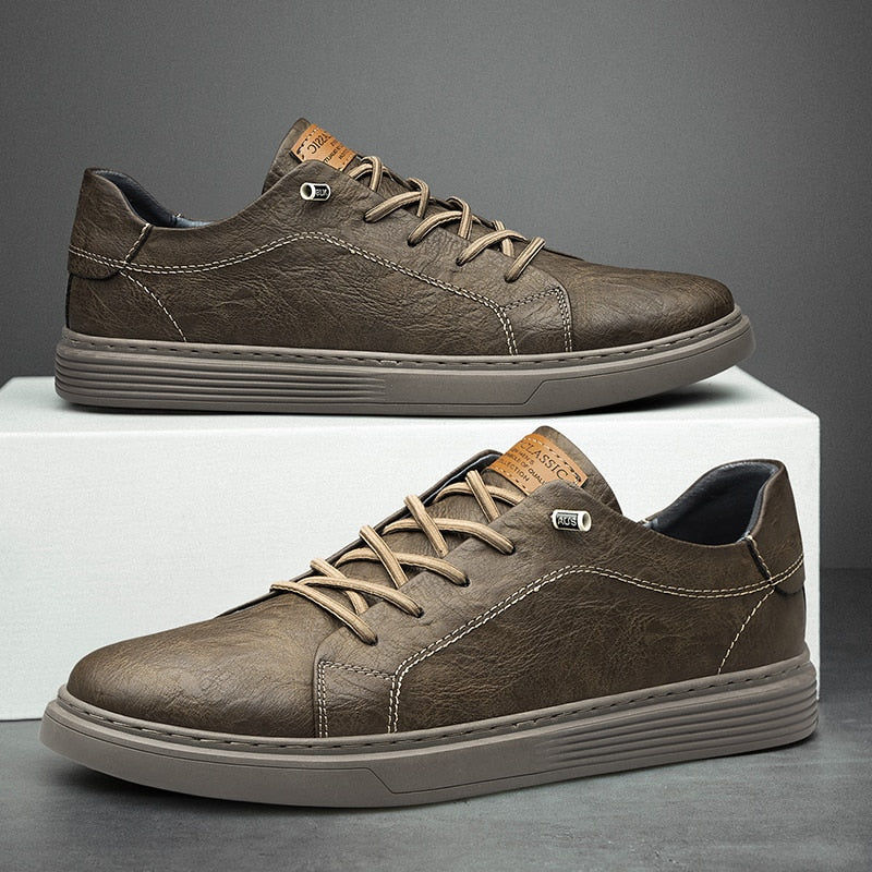 Thumbnail: Mens Lace Up Oxford Leather Shoes