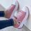 Thumbnail: Flat Lace-Up Sneakers Pattern Canvas Casual Women Sport Shoes