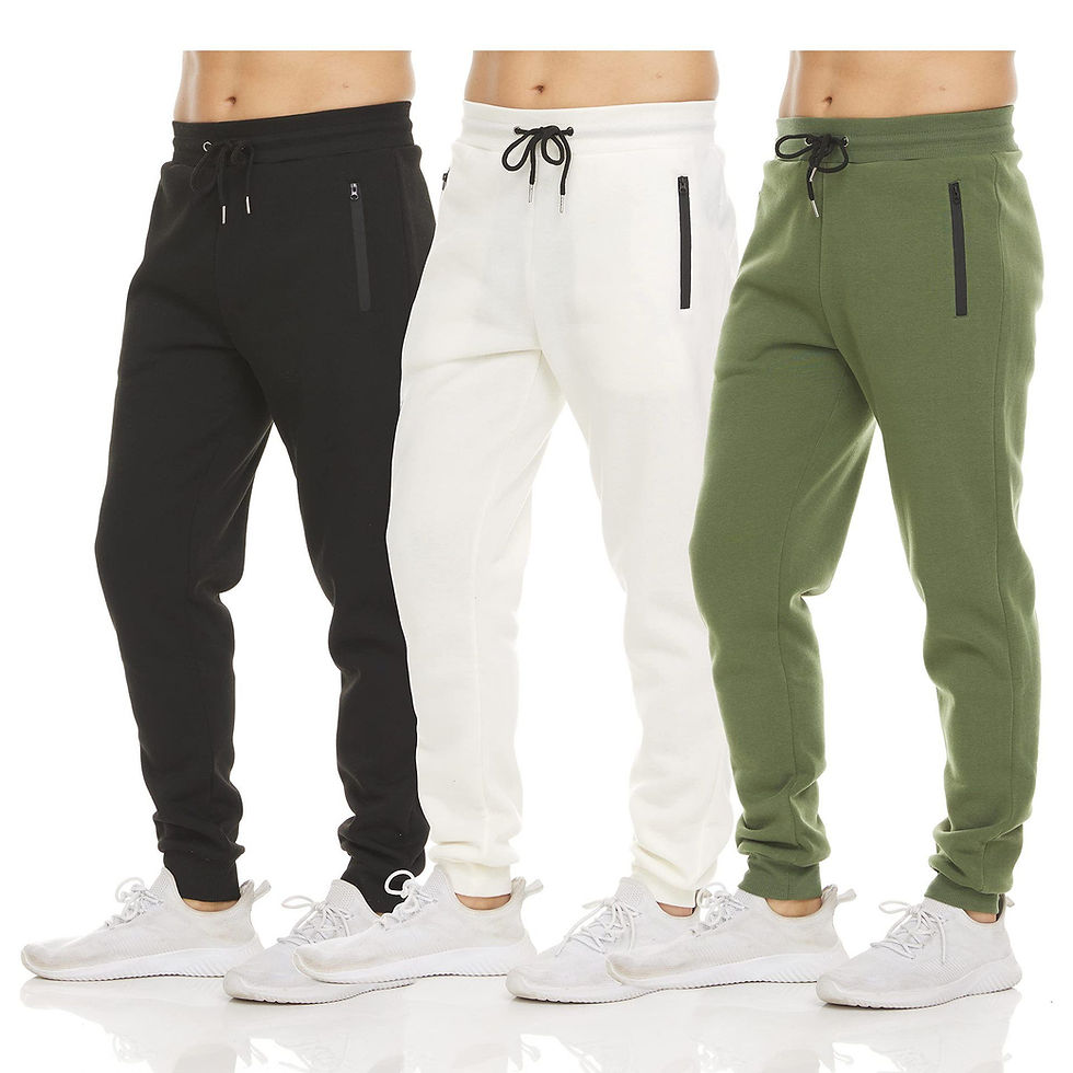 Thumbnail: Mens 3 Pack Fleece Active Athletic Workout Jogger 