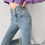 Thumbnail: Skinny Pencil Jeans Four Buttons Vintage High Waist Women Slim Stretch
