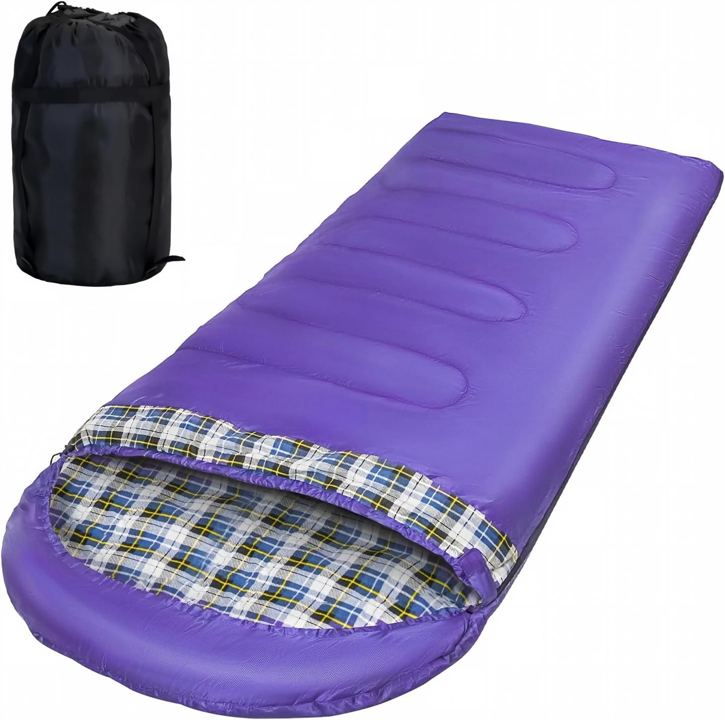 Big & Tall Flannel Outdoor Camping Sleeping Bag XXL