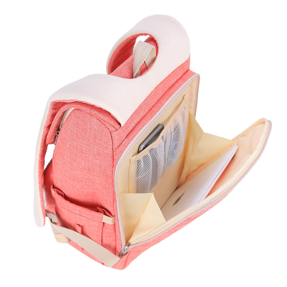 Thumbnail: Canvas Diaper Bag Travel Backpack