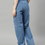 Thumbnail: Women's Cotton  High Rise Denim Jeans(Size34)(Colorlight blue)