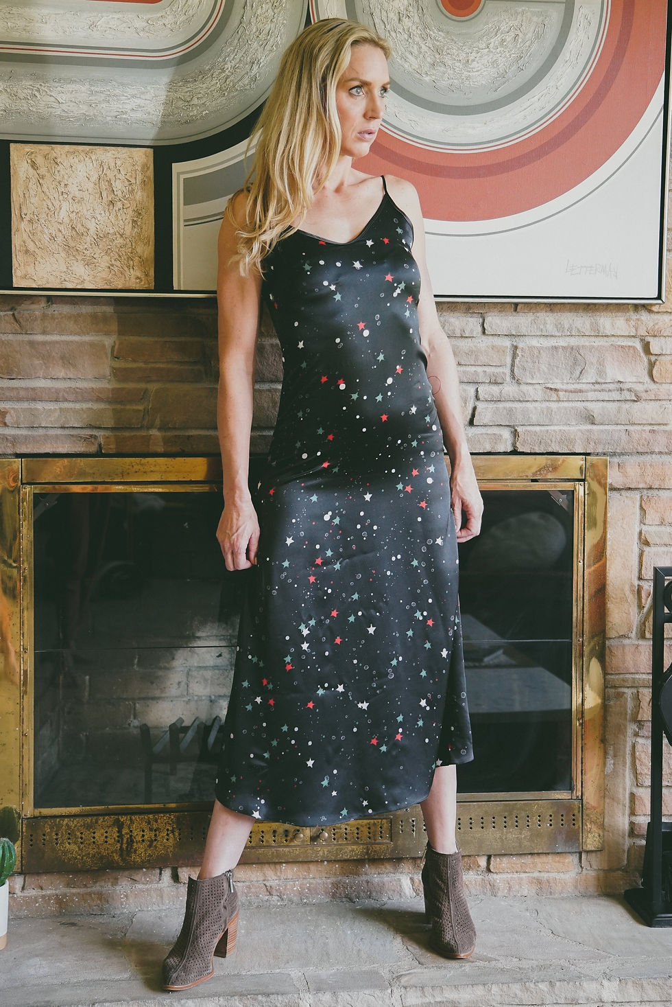 Thumbnail: Andromeda Silk Dress in Galaxy