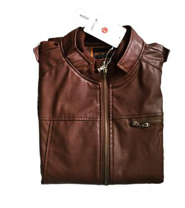 Thumbnail: Mens PU Leather Jacket Fashion Coats for Male Business Wear Clothing