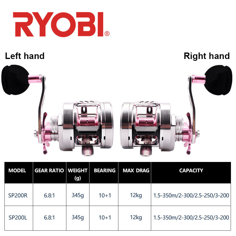 Thumbnail: Full metal jigging reel 10+1BB sea fishing reel 6.8:1 gear ratio max