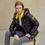 Thumbnail: Short women winter coat parkas warm hooded shiny jacket coat Ladies