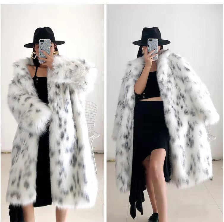 Thumbnail: Women Thickened Plush Long Overcoat 2022 Autumn and Winter New Faux