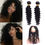 Thumbnail: Peruvian Human Hair Extensions 360 Lace Frontal With 2 Bundles Deep