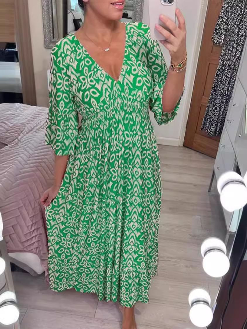 Thumbnail: Super Size Blossom Dress Beach Dress For Vacation 2025 New