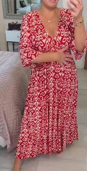 Thumbnail: Super Size Blossom Dress Beach Dress For Vacation 2025 New
