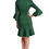 Thumbnail: Tayte Dress - V-neck 3/4 sleeve dress with ruffle accents and self