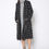 Thumbnail: Women's Minimalist Grid Longline Coat In Black