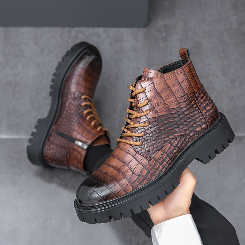 Thumbnail: Autumn and winter men's new platform increase Martin boots fashion trend 