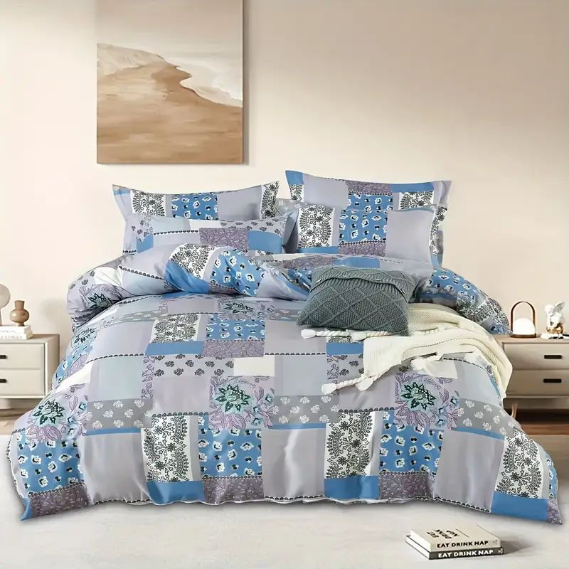 Thumbnail: 3pieces Comforter set King (Comforter *1+Pillowcase*2) 