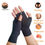 Thumbnail: Compression Arthritis Glove Unisex Joint Pain Relief Half Finger Brace