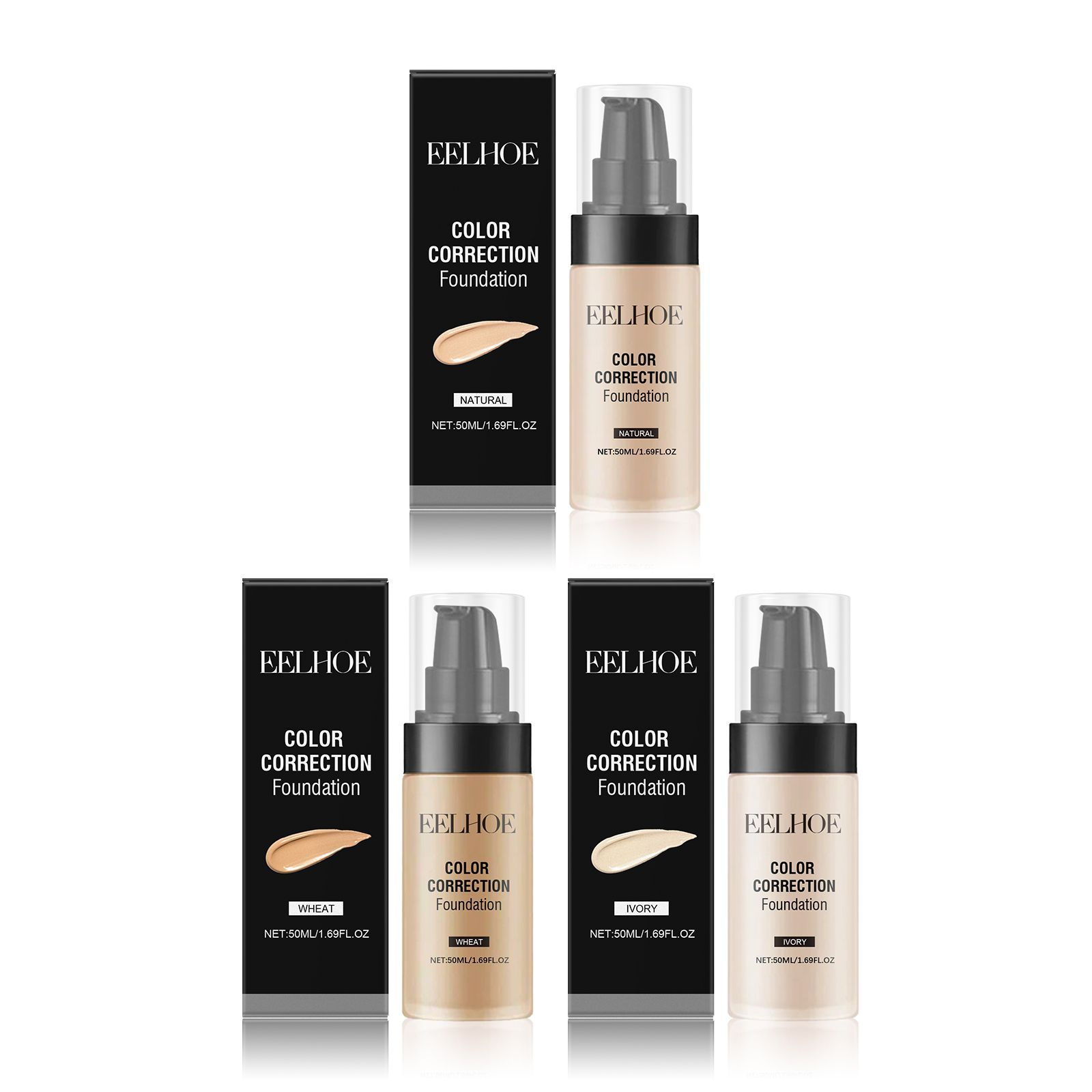 EELHOE Foundation Concealer Mild, Natural, Light, Light And Ravable Foundation
