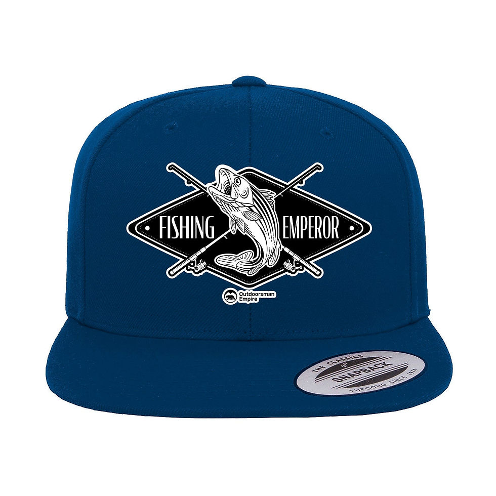 Thumbnail: Fishing Emperor v2 Embroidered Flat Bill Cap