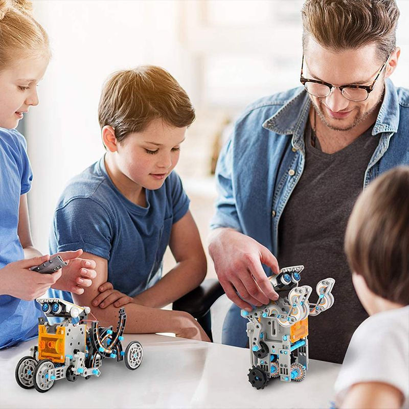 Thumbnail: STEM Solar Robot Kit For Kids; 12-in-1 Educational STEM Scien9 10 11 12 13