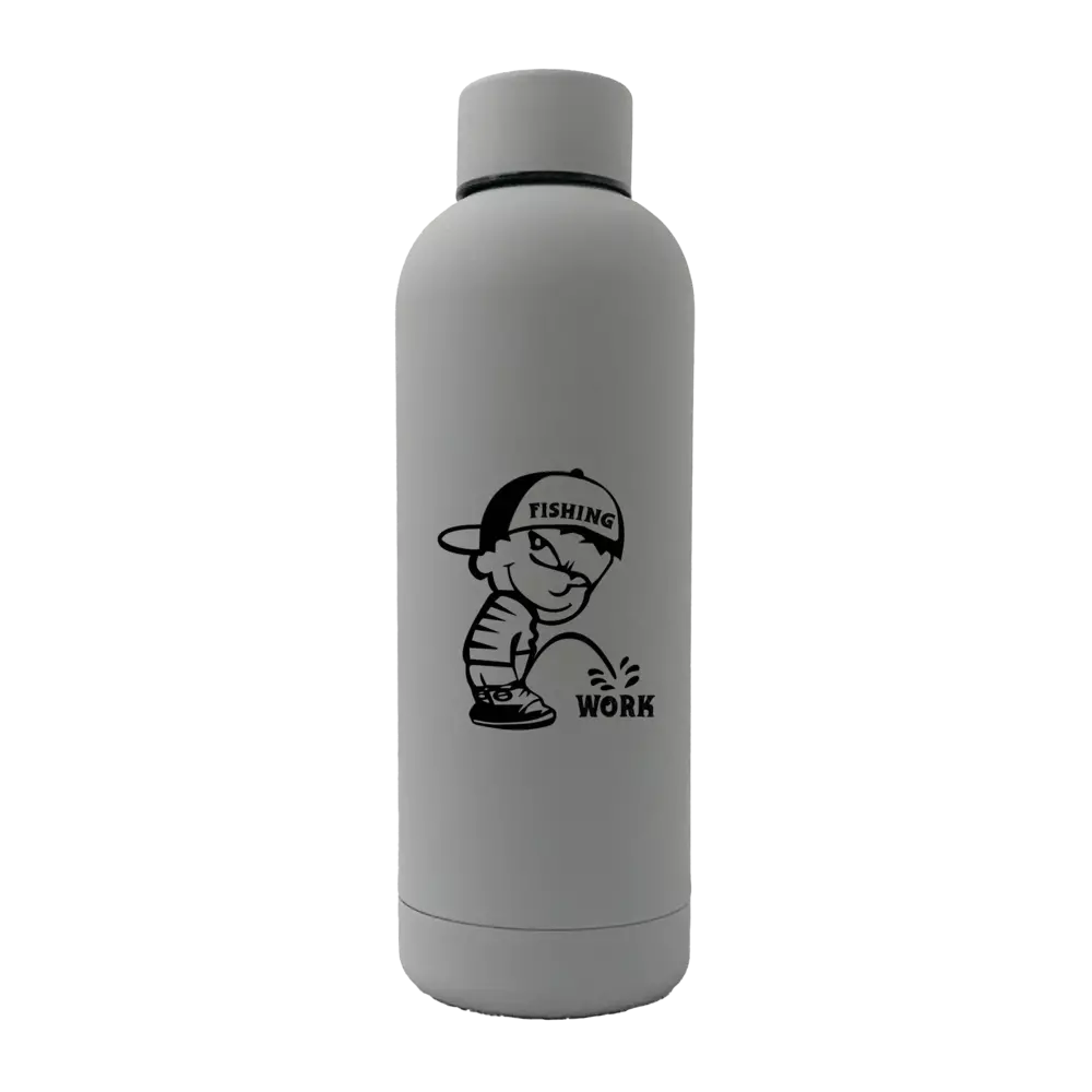 Fishing And Work 17oz Stainless Rubberized Water Bottle